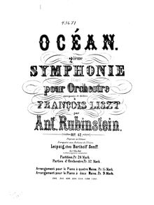 Partition complète, Symphony No.2, Océan, Rubinstein, Anton