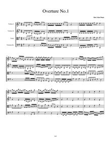 Score, Overture No.1, G Major, Dunn, Bart