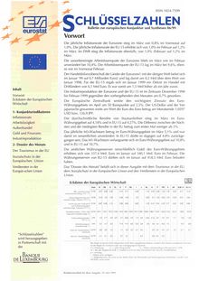 SCHLÜSSELZAHLEN. Bulletin zur europäischen Konjunktur und Synthesen 06/99