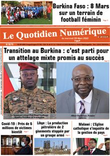 Le Quotidien Numérique d’Afrique n°1879 - du mercredi 09 mars 2022