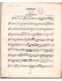 Partition hautbois 2, Serenade No.3 en A major, A major, Jadassohn, Salomon