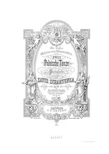 Partition complète, Zwei Polnische Tänze für Pianoforte, Op.40, Scharwenka, Xaver