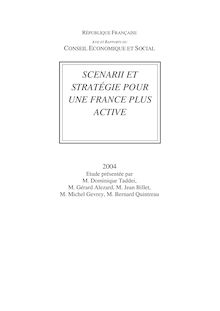 Scenarii et stratégie pour une France plus active.