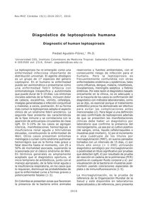 Diagnóstico de leptospirosis humana (Diagnostic of human leptospirosis)