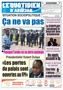 Le Quotidien d’Abidjan n°2882 - Du lundi 13 juillet 2020