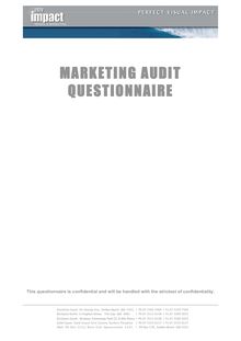 Marketing Audit 2009