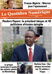 Le Quotidien Numérique d’Afrique n°1748 - du mercredi 06 octobre 2021