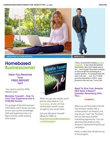 Home Based Business Owner Newsletter
