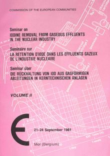 Seminar on iodine removal from gaseous effluents in the nuclear industry