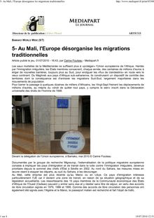 5- Au Mali, l Europe désorg...