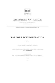 Rapport d'information déposé (...) par la Commission de la défense nationale et des forces armées sur l'aéromobilité