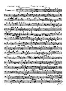 Partition basson 1, violoncelle Concerto, Op.27, C major, Wranitzky, Paul