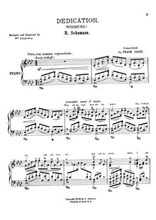 Partition complète (S.566), Myrthen, Schumann, Robert par Robert Schumann