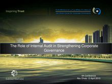 Role of Internal Audit in Strengthening Corporate Governance