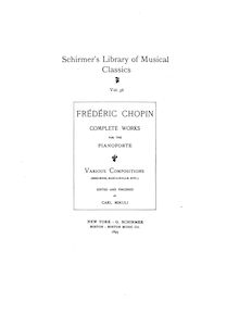 Partition complète, Variations brillantes, B♭ major, Chopin, Frédéric par Frédéric Chopin
