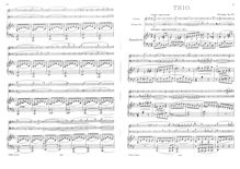 Partition complète et parties, Piano Trio, Op.181, 3ième Trio brillant et non difficile