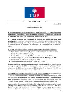 2011-03-17 - Argumentaire UMP - croissance emploi