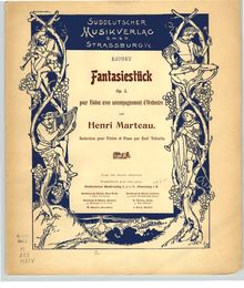Partition Score (Piano reduction) et partition de violon, Fantaisie (Fantasiestück) pour violon et orchestre