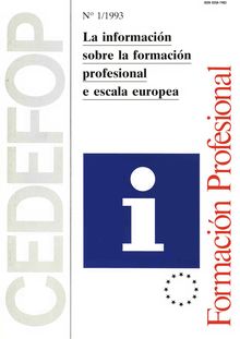 La información sobre la formación profesional a escala europea