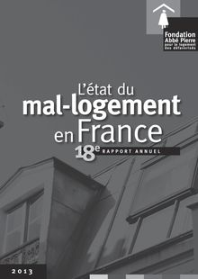 Rapport de la Fondation Abbé Pierre sur l état du mal-logement en France - 2013