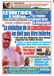Le Quotidien d’Abidjan n°4028 - du jeudi 30 septembre 2021