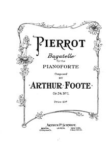 Partition complète, 5 Bagatelles, Op.34, Foote, Arthur par Arthur Foote