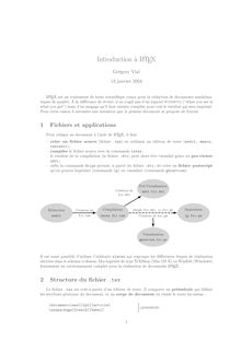 Introduction a LATEX Gregory Vial