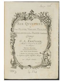 Partition violon, 6 quintettes, Kreusser, Georg Anton
