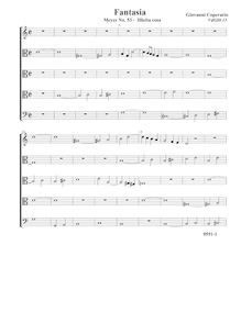 Partition complète (Tr A T T B), Fantasia pour 5 violes de gambe, RC 36