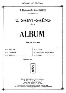 Partition complète (scan), Album, Saint-Saëns, Camille
