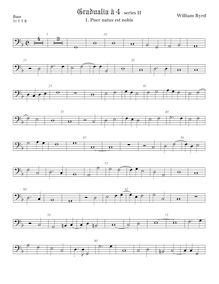 Partition viole de basse, Gradualia II, Gradualia: seu cantionum sacrarum, liber secundus par William Byrd