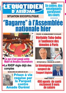 Le Quotidien d’Abidjan n°3073 - du jeudi 15 Avril 2021