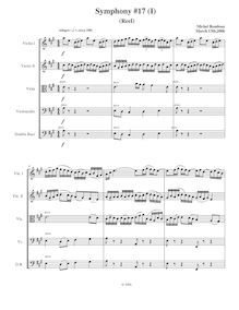 Partition , Reel, Symphony No.17, A major, Rondeau, Michel