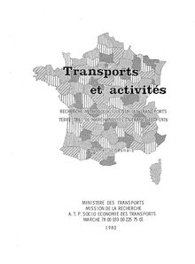 Transports et activités. Recherche méthodologique sur les transports terrestres de marchandises en France 1973-1976. : 6666_1