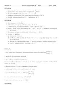 Gabès 09-10 Exercices Arithmétiques -4ième Maths Amorri Mongi ...