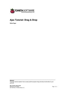Ajax Tutorial: Drag & Drop
