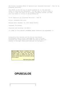 Opúsculos por Alexandre Herculano - Tomo 06