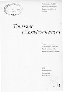 Tourisme et environnement au Canada :  le cas du Québec