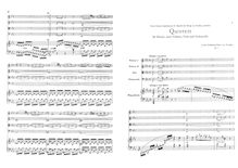 Partition complète et parties, Quintett für Pianoforte, 2 Violinen, viole de gambe und Violoncell en C moll
