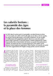 Les salariés bretons : la pyramide des âges et la place des femmes (Octant n° 72)