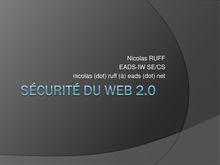 Nicolas RUFF EADS-IW SE/CS nicolas (dot) ruff (à) eads (dot) net