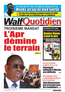 Walf Quotidien n°9121 - Du mardi 23 août 2022