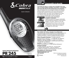 Notice Radio Cobra  PR 245-2 C