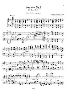 Partition complète (lower resolution), Piano Sonata No.1