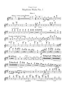 Partition flûte 1, 2/Piccolo, 3 (doubling Piccolo), 2 Episoden aus Lenau s Faust