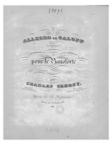 Partition complète, Allegro en galopp, Op.267, Allegro in the manner of a Galop