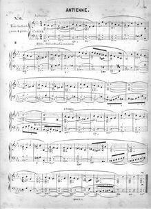 Partition 6-, Antiennes, Cinquante pièces d orgue, 1e  (1-25), Batiste, Edouard
