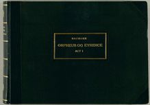 Partition Ouverture & Act I, Orpheus og Eurydike, Orpheus und Euridice