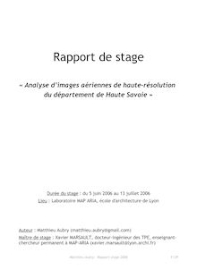 Rapport stage technique segmentation images
