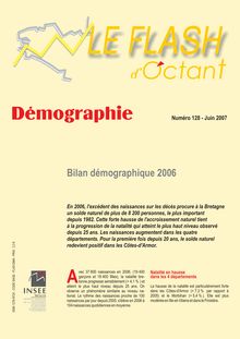 Bilan démographique 2006 (Flash d Octant n°128)